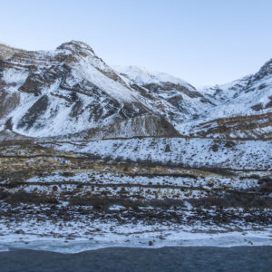 The Spiti river and the surrounding landscape