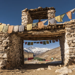 A stone gate at Nako, near our lunch halt