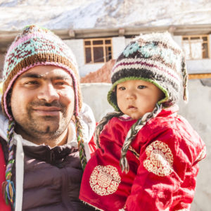 Jatin with his mini doppelganger