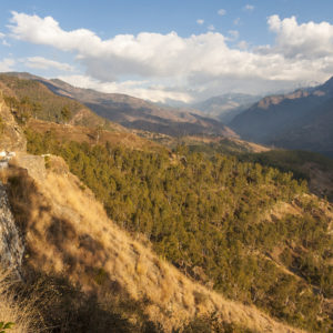 Valley view from a vantage point