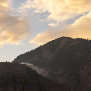 Smoke and clouds